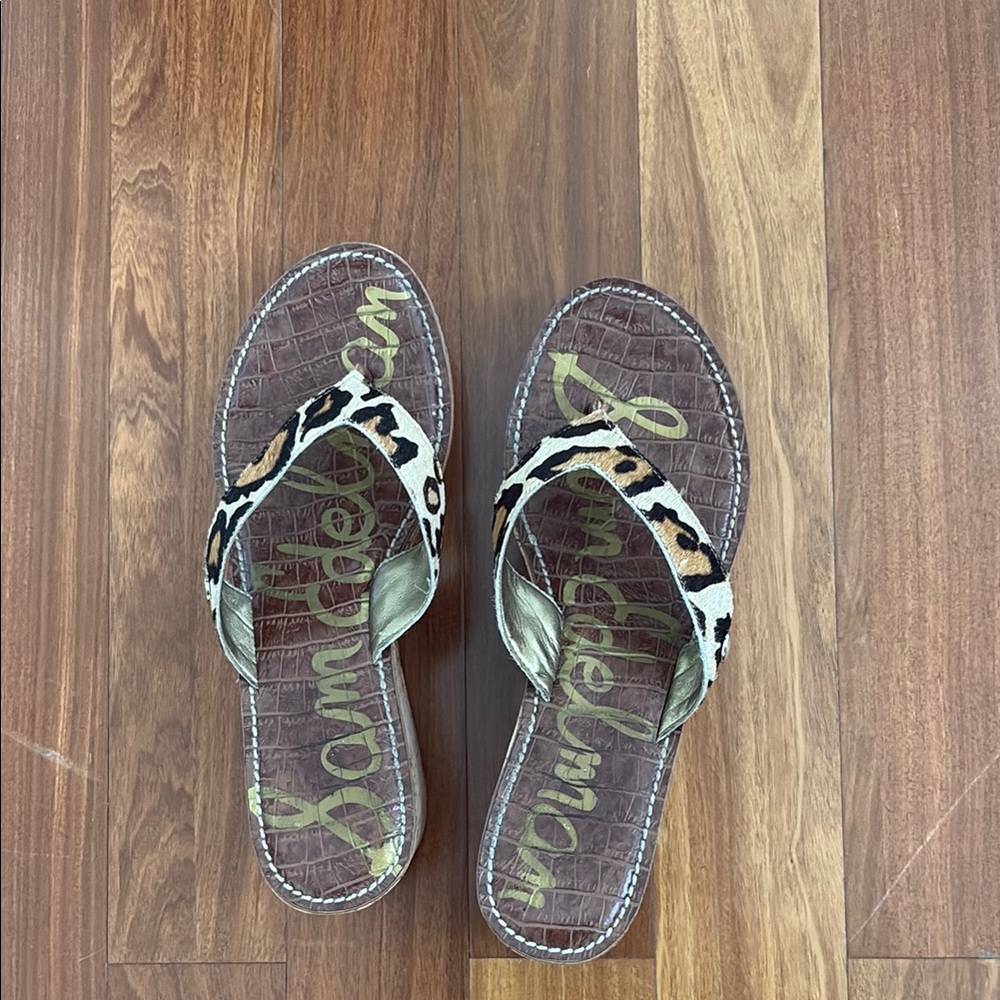 Sam Edelman Leopard Print Sandals